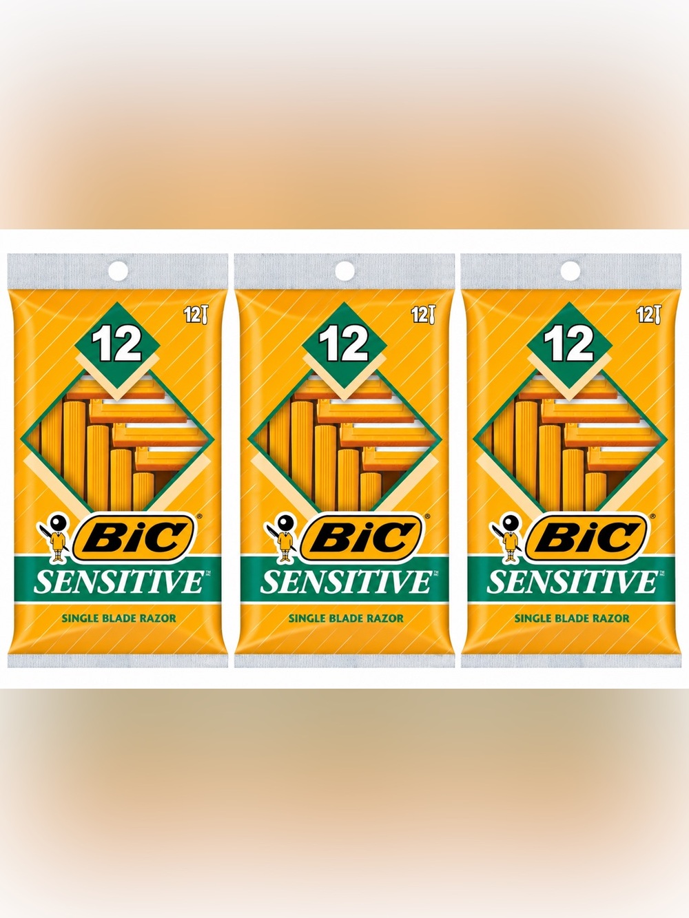 BIC Classic Razor Sensitive Skin 12ct (3 Pack)